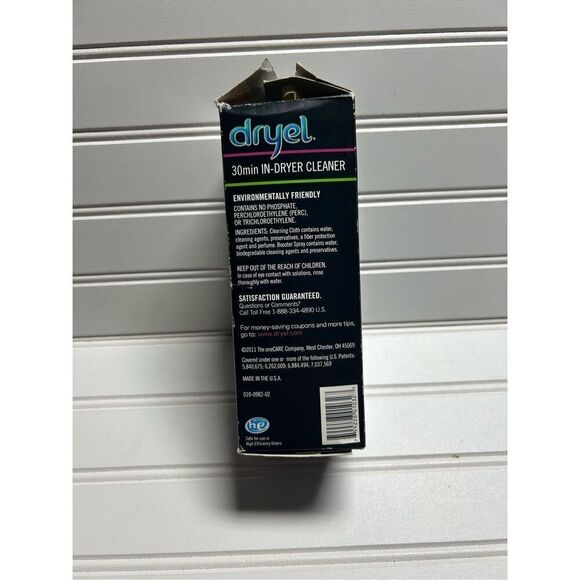 Dryel At-Home Dry Cleaner Refill Kit Booster Spray 6 Loads Open Box - Picture 6 of 6